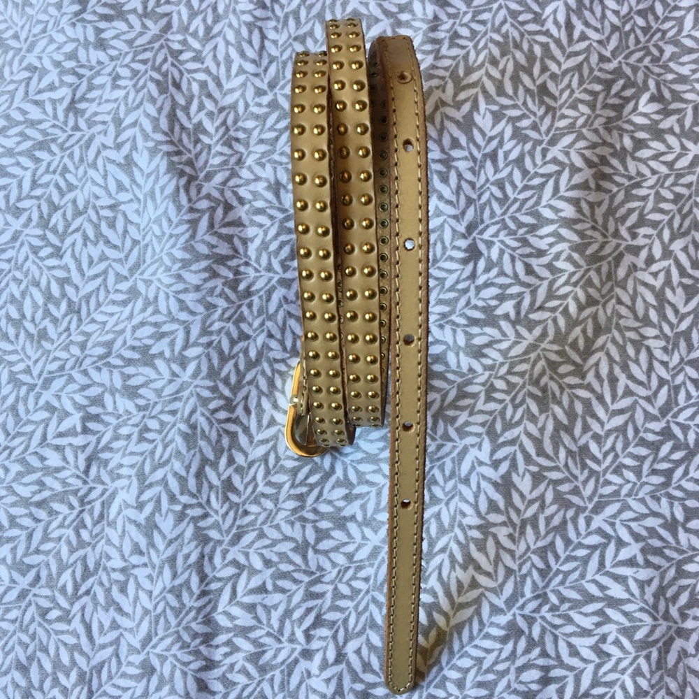 J.Crew studded skinny leather belt